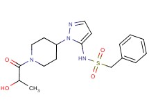 N-[1-(1-lactoylpiperidin-4-yl)-1H-pyrazol-5-yl]-1-phenylmethanesulfonamide
