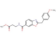 methyl N-{[2-(4-methoxybenzyl)-1,3-benzoxazol-6-yl]carbonyl}-beta-alaninate