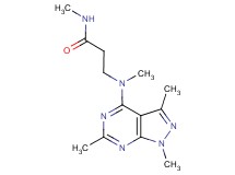 N~1~,N~3~-dimethyl-N~3~-(1,3,6-trimethyl-1H-pyrazolo[3,4-d]pyrimidin-4-yl)-beta-alaninamide