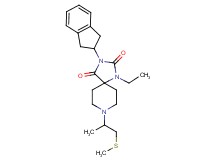 3-(2,3-dihydro-1H-inden-2-yl)-1-ethyl-8-[1-methyl-2-(methylthio)ethyl]-1,3,8-triazaspiro[4.5]decane-2,4-dione