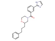 4-[3-(1H-imidazol-2-yl)benzoyl]-2-(3-phenylpropyl)morpholine