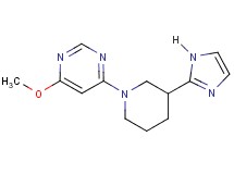 4-[3-(1H-imidazol-2-yl)-1-piperidinyl]-6-methoxypyrimidine