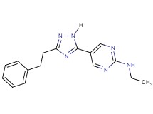 N-ethyl-5-[3-(2-phenylethyl)-1H-1,2,4-triazol-5-yl]pyrimidin-2-amine
