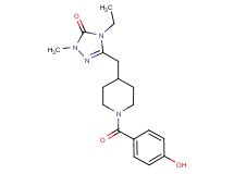 4-ethyl-5-{[1-(4-hydroxybenzoyl)piperidin-4-yl]methyl}-2-methyl-2,4-dihydro-3H-1,2,4-triazol-3-one