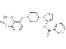 N-{1-[1-(2,3-dimethoxybenzyl)-4-piperidinyl]-1H-pyrazol-5-yl}nicotinamide
