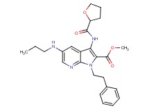 methyl 1-(2-phenylethyl)-5-(propylamino)-3-[(tetrahydro-2-furanylcarbonyl)amino]-1H-pyrrolo[2,3-b]pyridine-2-carboxylate