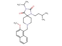 3-isopropyl-8-[(2-methoxy-1-naphthyl)methyl]-1-(3-methylbutyl)-1,3,8-triazaspiro[4.5]decane-2,4-dione