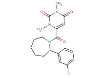 6-{[2-(3-fluorophenyl)-1-azepanyl]carbonyl}-1,3-dimethyl-2,4(1H,3H)-pyrimidinedione