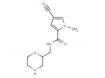 4-cyano-1-methyl-N-(morpholin-2-ylmethyl)-1H-pyrrole-2-carboxamide