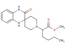 methyl 2-(3'-oxo-3',4'-dihydro-1H,1'H-spiro[piperidine-4,2'-quinoxalin]-1-yl)hexanoate