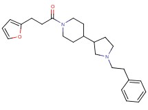 1-[3-(2-furyl)propanoyl]-4-[1-(2-phenylethyl)-3-pyrrolidinyl]piperidine