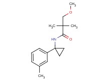 3-methoxy-2,2-dimethyl-N-[1-(3-methylphenyl)cyclopropyl]propanamide