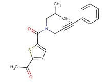 5-acetyl-N-isobutyl-N-(3-phenylprop-2-yn-1-yl)thiophene-2-carboxamide