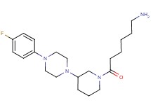 (6-{3-[4-(4-fluorophenyl)-1-piperazinyl]-1-piperidinyl}-6-oxohexyl)amine dihydrochloride