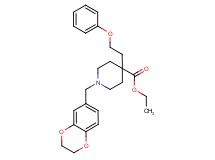 ethyl 1-(2,3-dihydro-1,4-benzodioxin-6-ylmethyl)-4-(2-phenoxyethyl)-4-piperidinecarboxylate