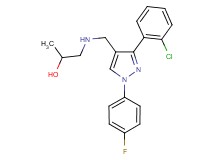 1-({[3-(2-chlorophenyl)-1-(4-fluorophenyl)-1H-pyrazol-4-yl]methyl}amino)-2-propanol