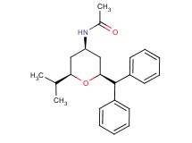 N-[(2S*,4R*,6R*)-2-(diphenylmethyl)-6-isopropyltetrahydro-2H-pyran-4-yl]acetamide