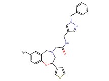 N-[(1-benzyl-1H-pyrazol-4-yl)methyl]-2-[7-methyl-2-(3-thienyl)-2,3-dihydro-1,4-benzoxazepin-4(5H)-yl]acetamide