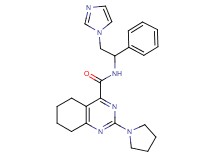 N-[2-(1H-imidazol-1-yl)-1-phenylethyl]-2-(1-pyrrolidinyl)-5,6,7,8-tetrahydro-4-quinazolinecarboxamide