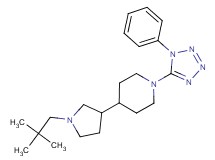 4-[1-(2,2-dimethylpropyl)-3-pyrrolidinyl]-1-(1-phenyl-1H-tetrazol-5-yl)piperidine