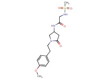 N-{1-[2-(4-methoxyphenyl)ethyl]-5-oxopyrrolidin-3-yl}-2-[(methylsulfonyl)amino]acetamide