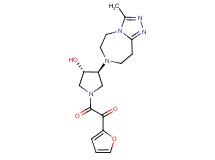 1-(2-furyl)-2-[(3S*,4S*)-3-hydroxy-4-(3-methyl-5,6,8,9-tetrahydro-7H-[1,2,4]triazolo[4,3-d][1,4]diazepin-7-yl)-1-pyrrolidinyl]-2-oxoethanone