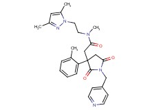 N-[2-(3,5-dimethyl-1H-pyrazol-1-yl)ethyl]-N-methyl-2-[3-(2-methylphenyl)-2,5-dioxo-1-(4-pyridinylmethyl)-3-pyrrolidinyl]acetamide