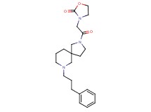 3-{2-oxo-2-[7-(3-phenylpropyl)-2,7-diazaspiro[4.5]dec-2-yl]ethyl}-1,3-oxazolidin-2-one