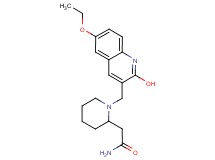 2-{1-[(6-ethoxy-2-hydroxy-3-quinolinyl)methyl]-2-piperidinyl}acetamide