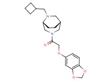 (1R*,5R*)-3-[(1,3-benzodioxol-5-yloxy)acetyl]-6-(cyclobutylmethyl)-3,6-diazabicyclo[3.2.2]nonane