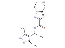 N-[1-(3,5-dimethyl-1H-pyrazol-4-yl)ethyl]-4,5,6,7-tetrahydropyrazolo[1,5-a]pyrazine-2-carboxamide hydrochloride
