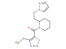 1-[(4-ethyl-1,2,3-thiadiazol-5-yl)carbonyl]-2-[2-(1H-pyrazol-1-yl)ethyl]piperidine