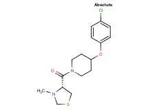4-(4-chlorophenoxy)-1-{[(4R)-3-methyl-1,3-thiazolidin-4-yl]carbonyl}piperidine