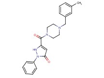 5-{[4-(3-methylbenzyl)-1-piperazinyl]carbonyl}-2-phenyl-1,2-dihydro-3H-pyrazol-3-one
