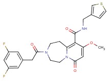 3-[(3,5-difluorophenyl)acetyl]-9-methoxy-7-oxo-N-(3-thienylmethyl)-1,2,3,4,5,7-hexahydropyrido[1,2-d][1,4]diazepine-10-carboxamide
