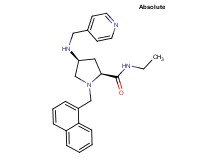 (4S)-N-ethyl-1-(1-naphthylmethyl)-4-[(4-pyridinylmethyl)amino]-L-prolinamide