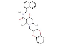 1-(2,3-dihydro-1,4-benzodioxin-2-ylmethyl)-N,2,6-trimethyl-N-(1-naphthylmethyl)-4-oxo-1,4-dihydro-3-pyridinecarboxamide