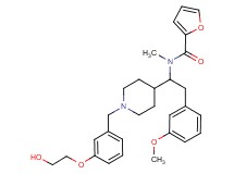 N-[1-{1-[3-(2-hydroxyethoxy)benzyl]-4-piperidinyl}-2-(3-methoxyphenyl)ethyl]-N-methyl-2-furamide