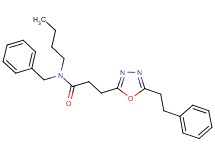 N-benzyl-N-butyl-3-[5-(2-phenylethyl)-1,3,4-oxadiazol-2-yl]propanamide