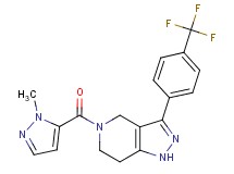 5-[(1-methyl-1H-pyrazol-5-yl)carbonyl]-3-[4-(trifluoromethyl)phenyl]-4,5,6,7-tetrahydro-1H-pyrazolo[4,3-c]pyridine