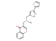 3-[(methyl{[3-(2-thienyl)-1H-pyrazol-5-yl]methyl}amino)methyl]-4H-chromen-4-one