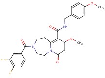 3-(3,4-difluorobenzoyl)-9-methoxy-N-(4-methoxybenzyl)-7-oxo-1,2,3,4,5,7-hexahydropyrido[1,2-d][1,4]diazepine-10-carboxamide