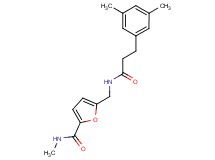5-({[3-(3,5-dimethylphenyl)propanoyl]amino}methyl)-N-methyl-2-furamide