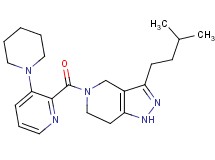 3-(3-methylbutyl)-5-[(3-piperidin-1-ylpyridin-2-yl)carbonyl]-4,5,6,7-tetrahydro-1H-pyrazolo[4,3-c]pyridine