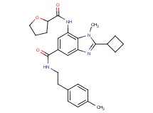 2-cyclobutyl-1-methyl-N-[2-(4-methylphenyl)ethyl]-7-[(tetrahydro-2-furanylcarbonyl)amino]-1H-benzimidazole-5-carboxamide