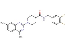 N-(3,4-difluorobenzyl)-1-(4,7-dimethyl-2-quinazolinyl)-4-piperidinecarboxamide