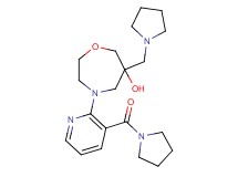 4-[3-(pyrrolidin-1-ylcarbonyl)pyridin-2-yl]-6-(pyrrolidin-1-ylmethyl)-1,4-oxazepan-6-ol