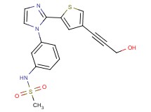 N-(3-{2-[4-(3-hydroxyprop-1-yn-1-yl)-2-thienyl]-1H-imidazol-1-yl}phenyl)methanesulfonamide