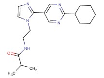 N-{2-[2-(2-cyclohexylpyrimidin-5-yl)-1H-imidazol-1-yl]ethyl}-2-methylpropanamide