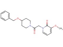 1-{2-[4-(benzyloxy)piperidin-1-yl]-2-oxoethyl}-3-methoxypyridin-2(1H)-one